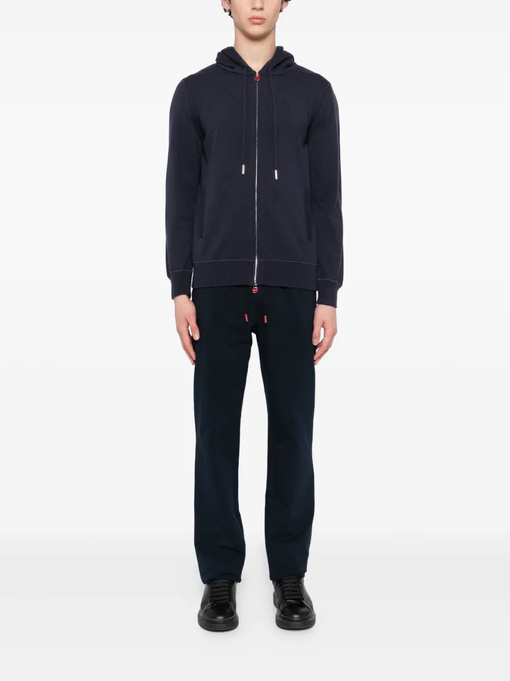 Kiton Straight broek - Blauw