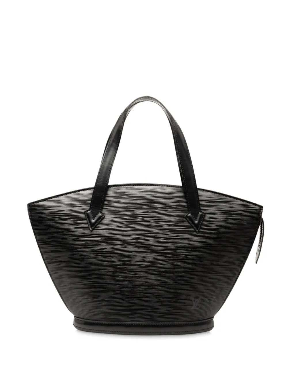 Pre-owned Louis Vuitton 1995 Epi Saint Jacques Pm Short Strap Handbag In Black