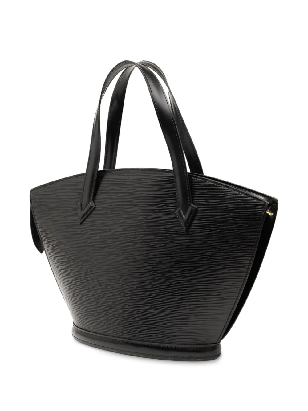 Pre-owned Louis Vuitton 1995 Epi Saint Jacques Pm Short Strap Handbag In Black