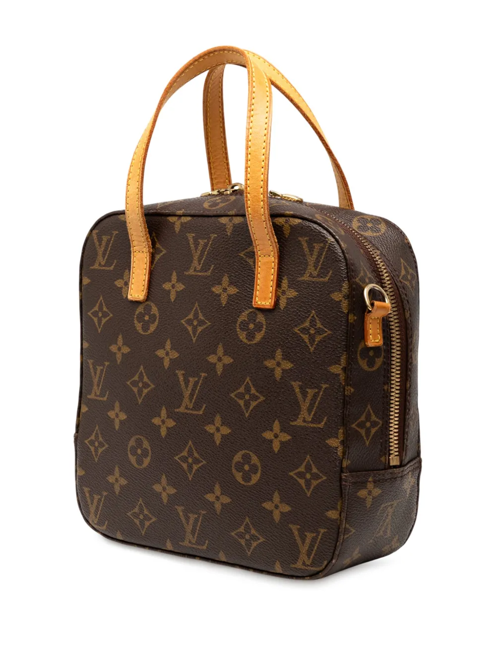 Pre-owned Louis Vuitton 2003 Monogram Spontini Satchel In Brown