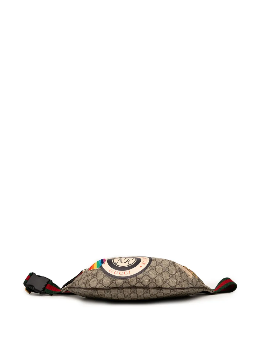 Pre-owned Gucci 2000-2015 Gg Supreme Courrier Belt Bag In Brown