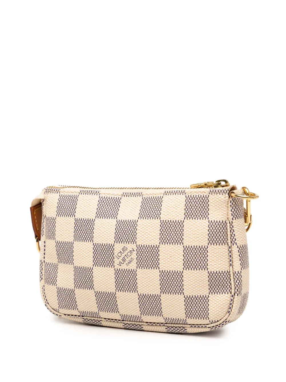 Louis Vuitton Pre-owned 2007 Damier Azur Mini Pochette Accessoires Handbag in White, view 3
