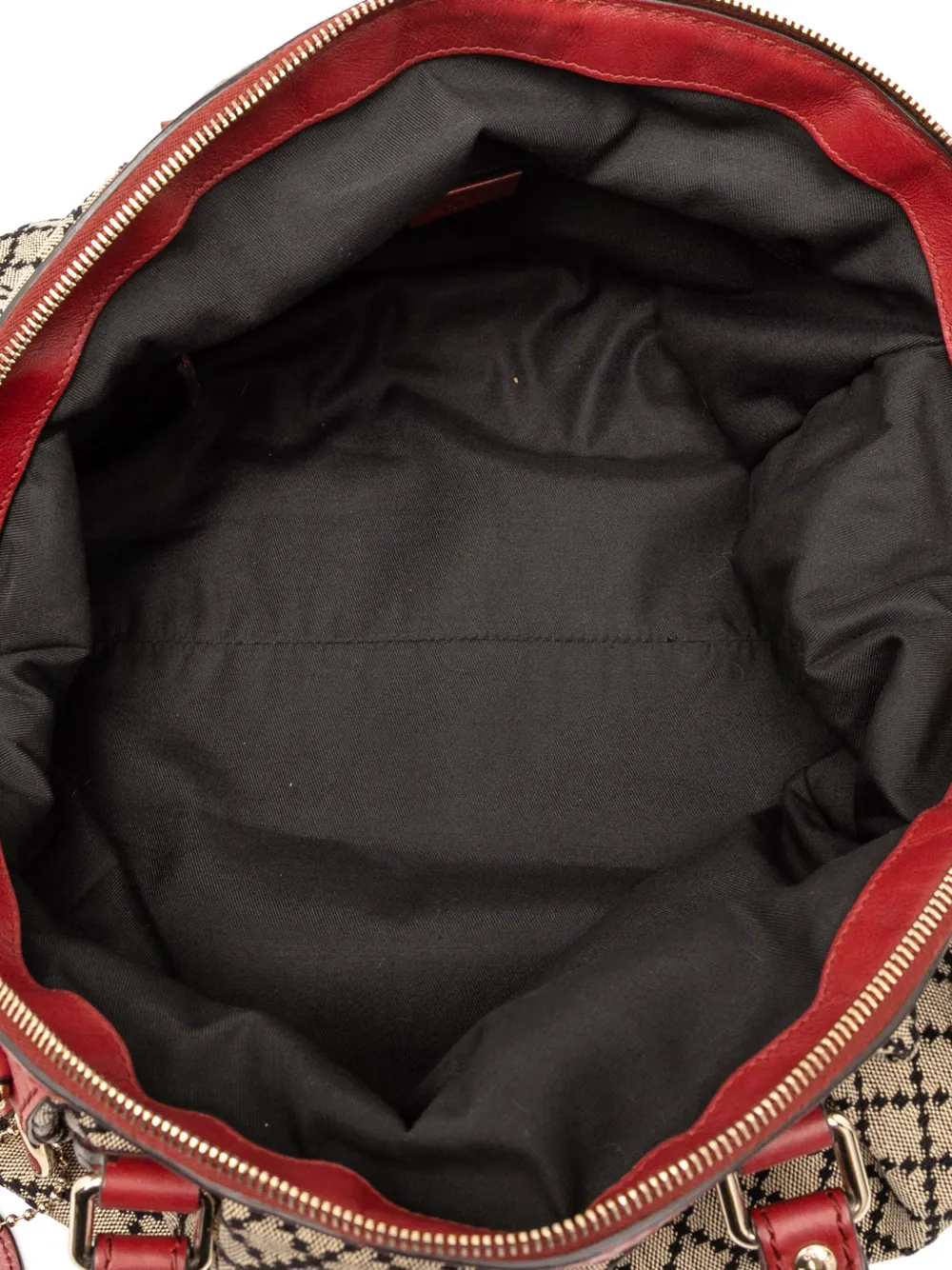 Pre-owned Gucci 2000-2015 Diamante Canvas Sukey Satchel In Brown