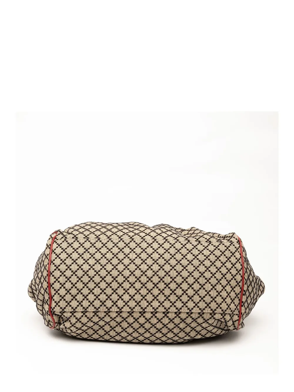 Pre-owned Gucci 2000-2015 Diamante Canvas Sukey Satchel In Brown