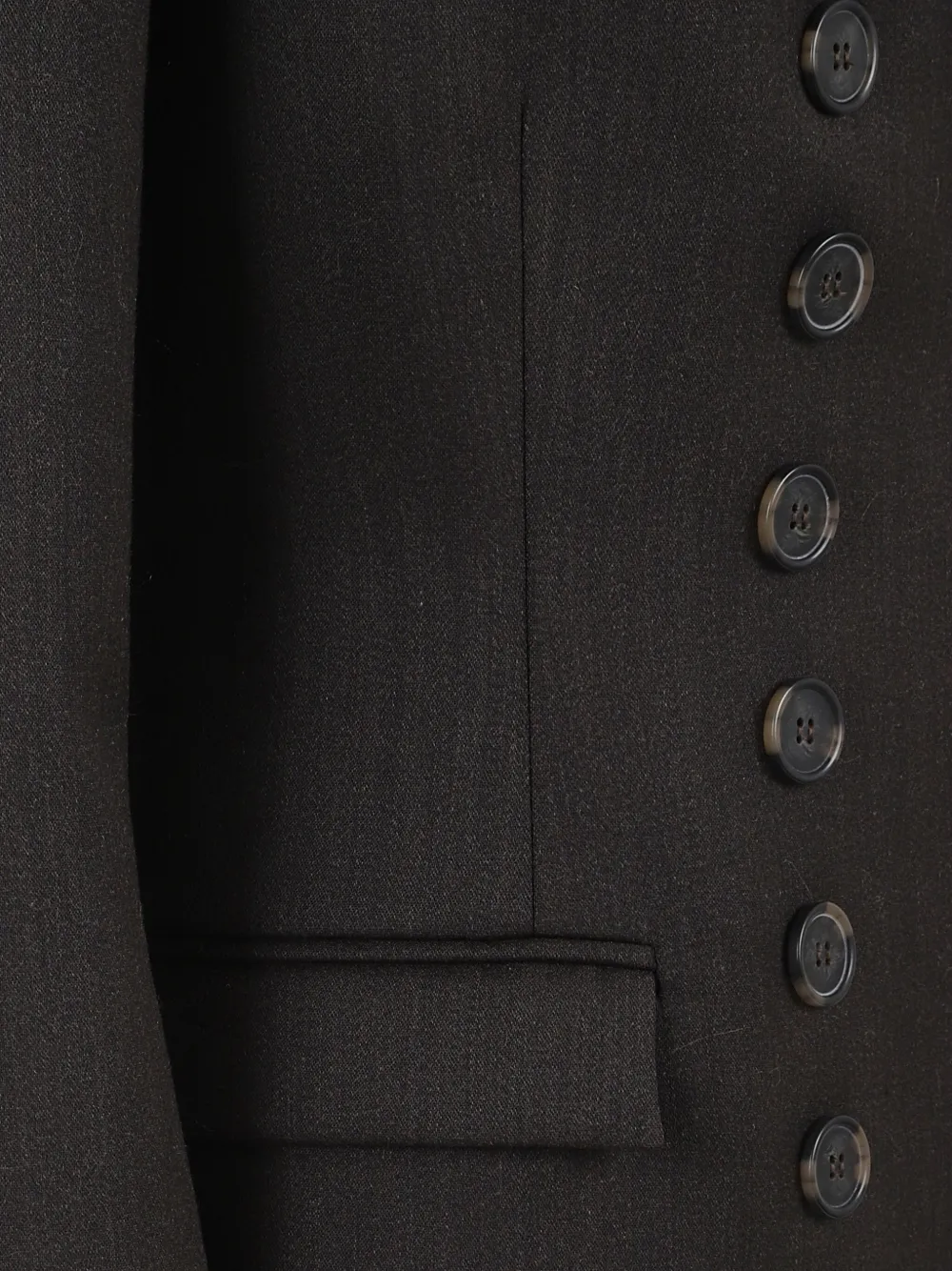 Alex Perry Double-breasted Wool Blazer In Brown