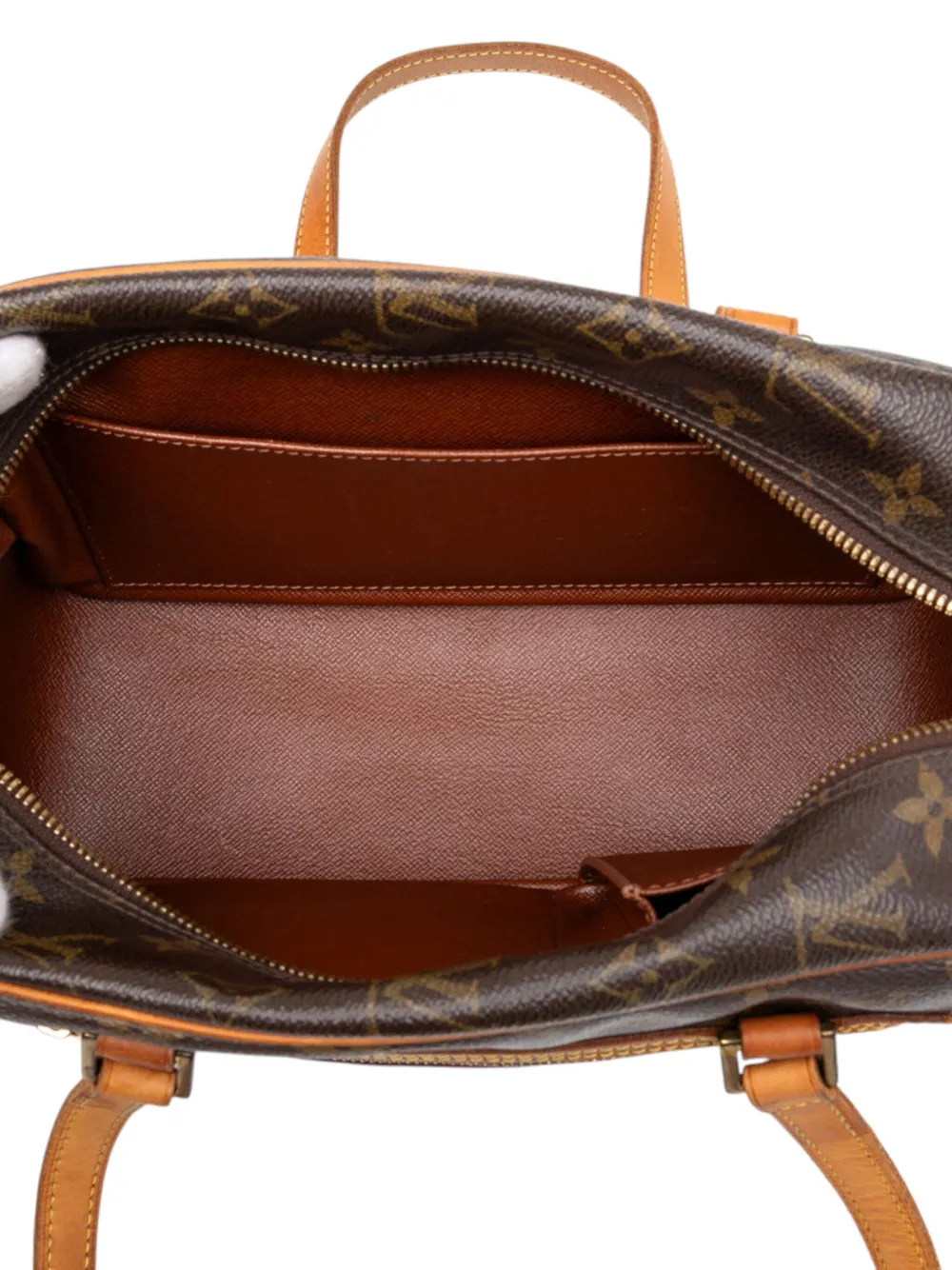 Pre-owned Louis Vuitton 2002 Monogram Cite Mm Shoulder Bag In Brown