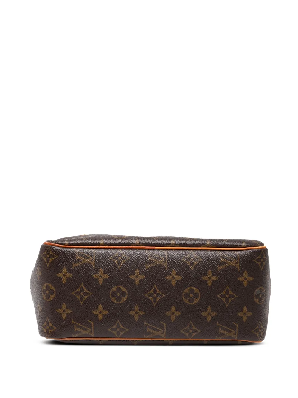 Pre-owned Louis Vuitton 2002 Monogram Cite Mm Shoulder Bag In Brown