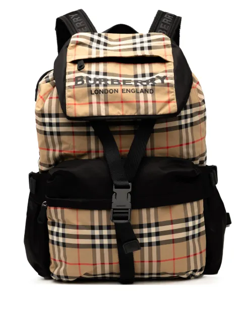 Burberry Pre-Owned 2018-2025 House Check Nylon Logo Print Wilfin backpack