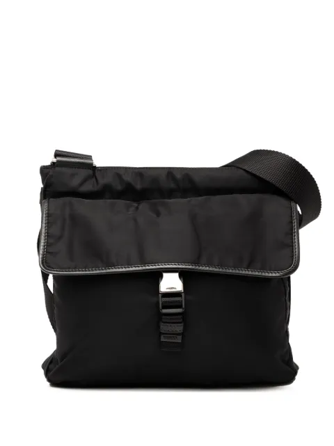 Prada Pre-Owned bolsa crossbody Tessuto con cierre en la parte superior 2013-2025
