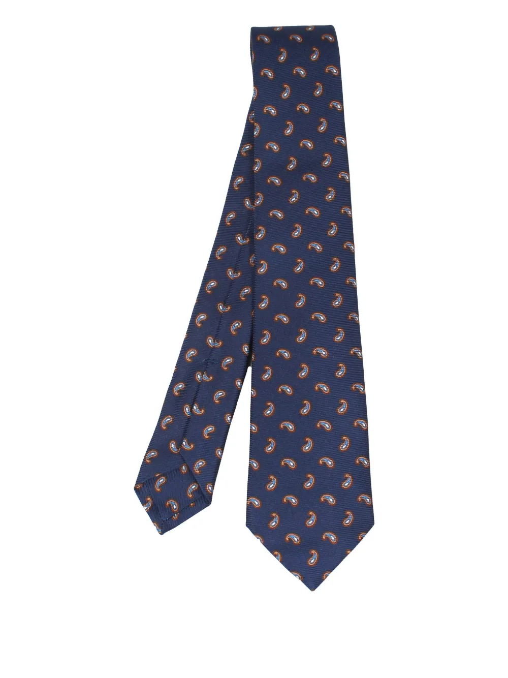 Kiton paisley-pattern tie - Blu
