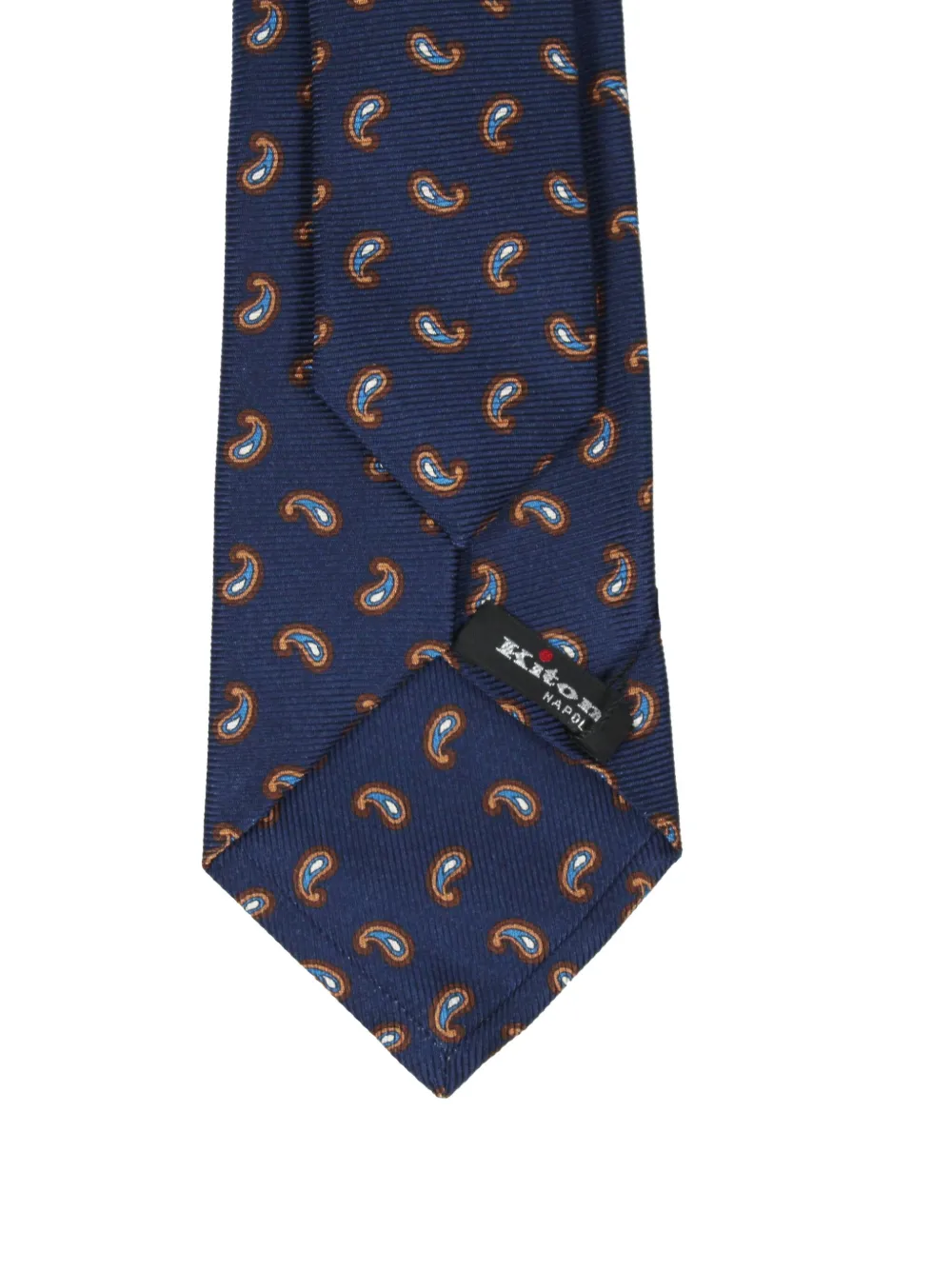 Kiton paisley-pattern tie - Blauw