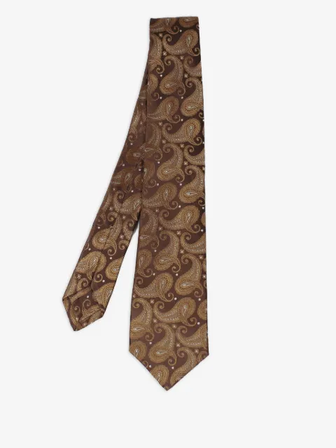 Kiton paisley-pattern tie