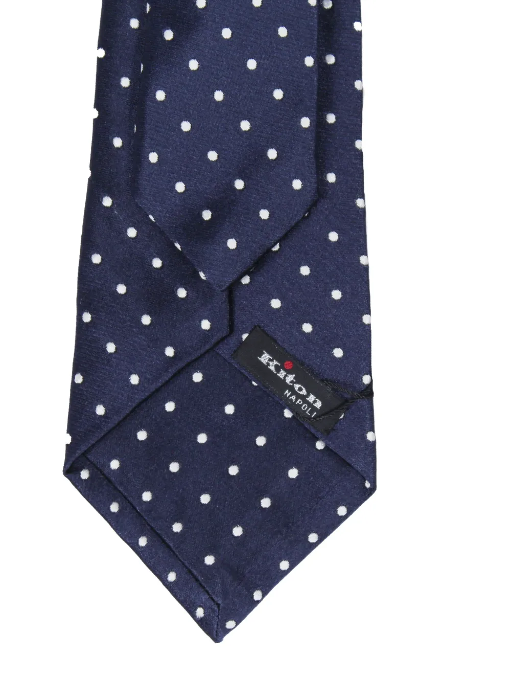 Kiton polka-dot tie - Blauw