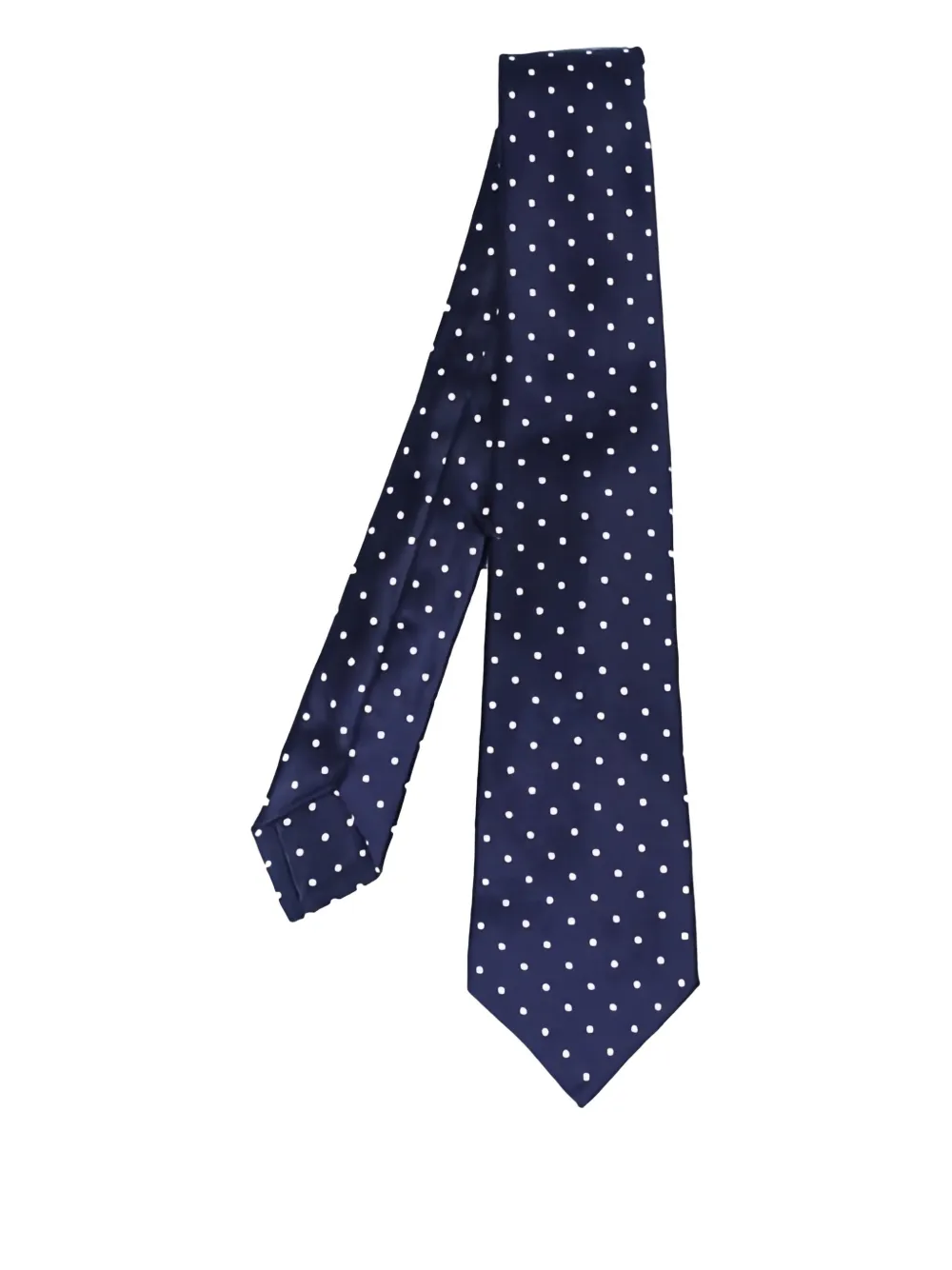 Kiton polka-dot tie - Blu
