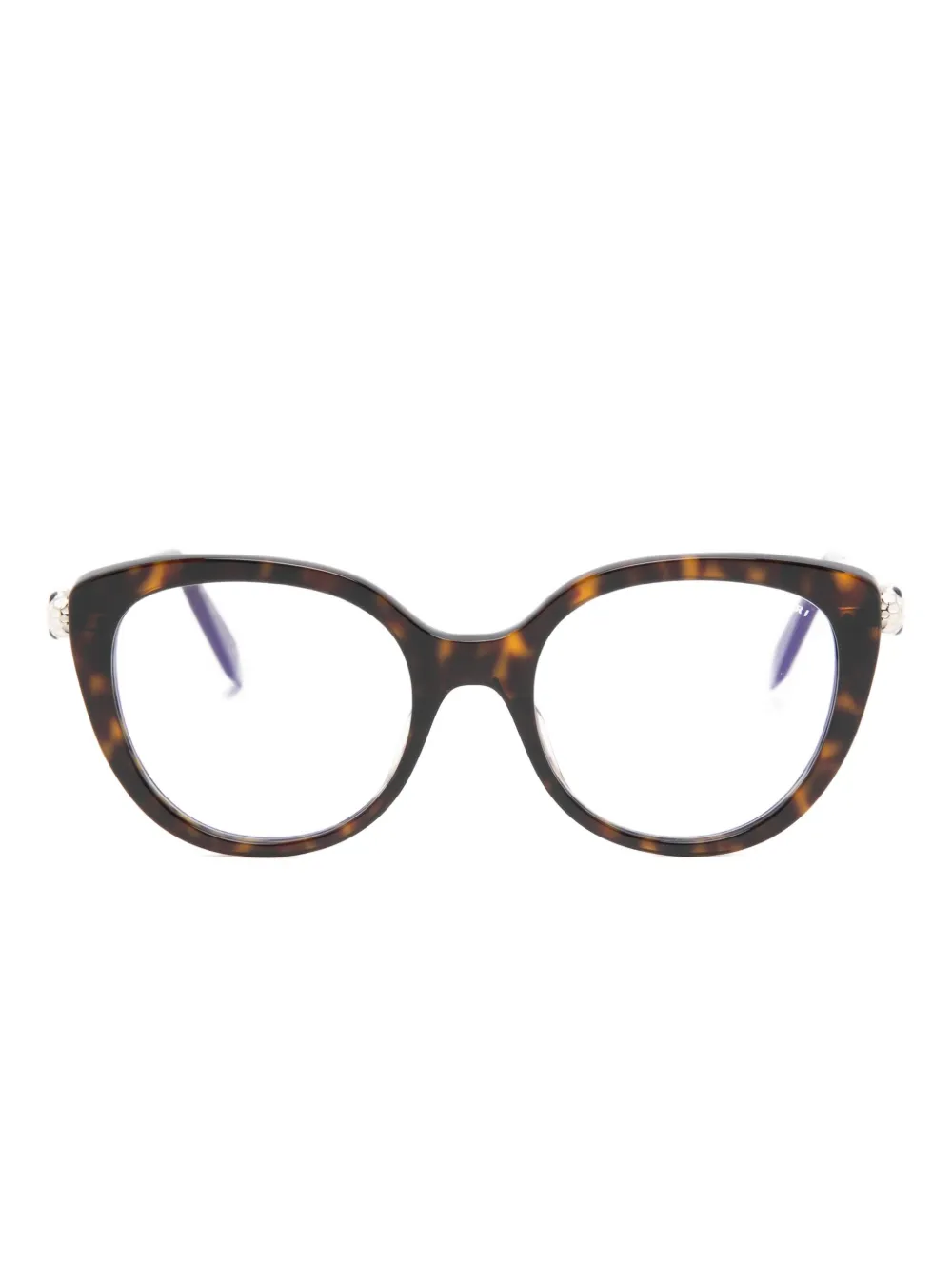 Bvlgari geometric-frame glasses | Brown | Image 1
