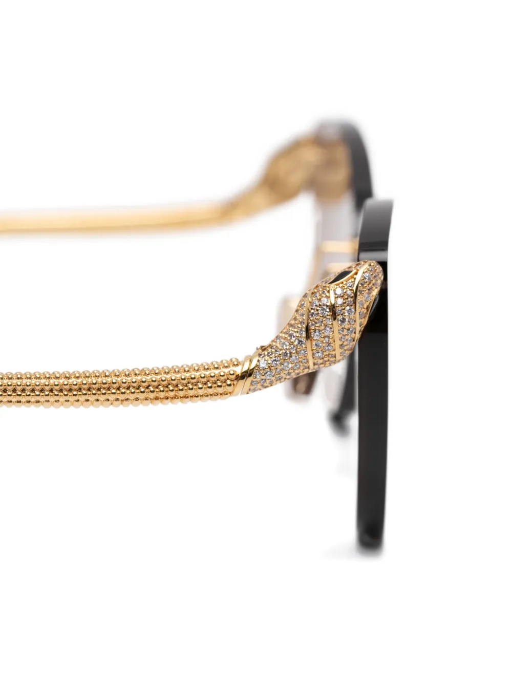 Bvlgari Cat Eye-frame Sunglasses in Gold, view 3
