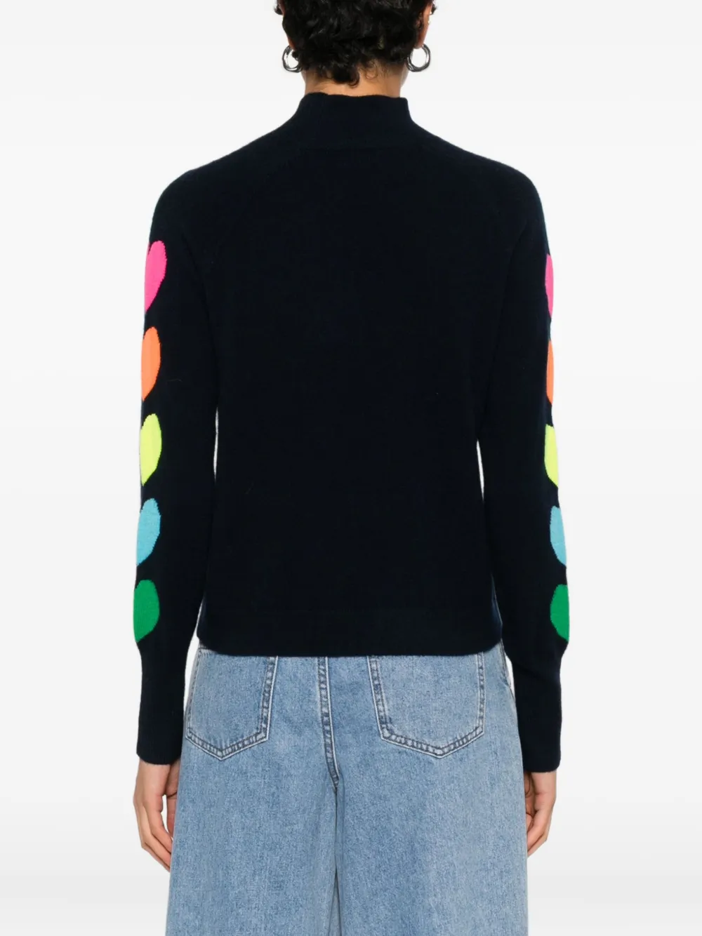 From Future Heart-motif Sweater In Blue