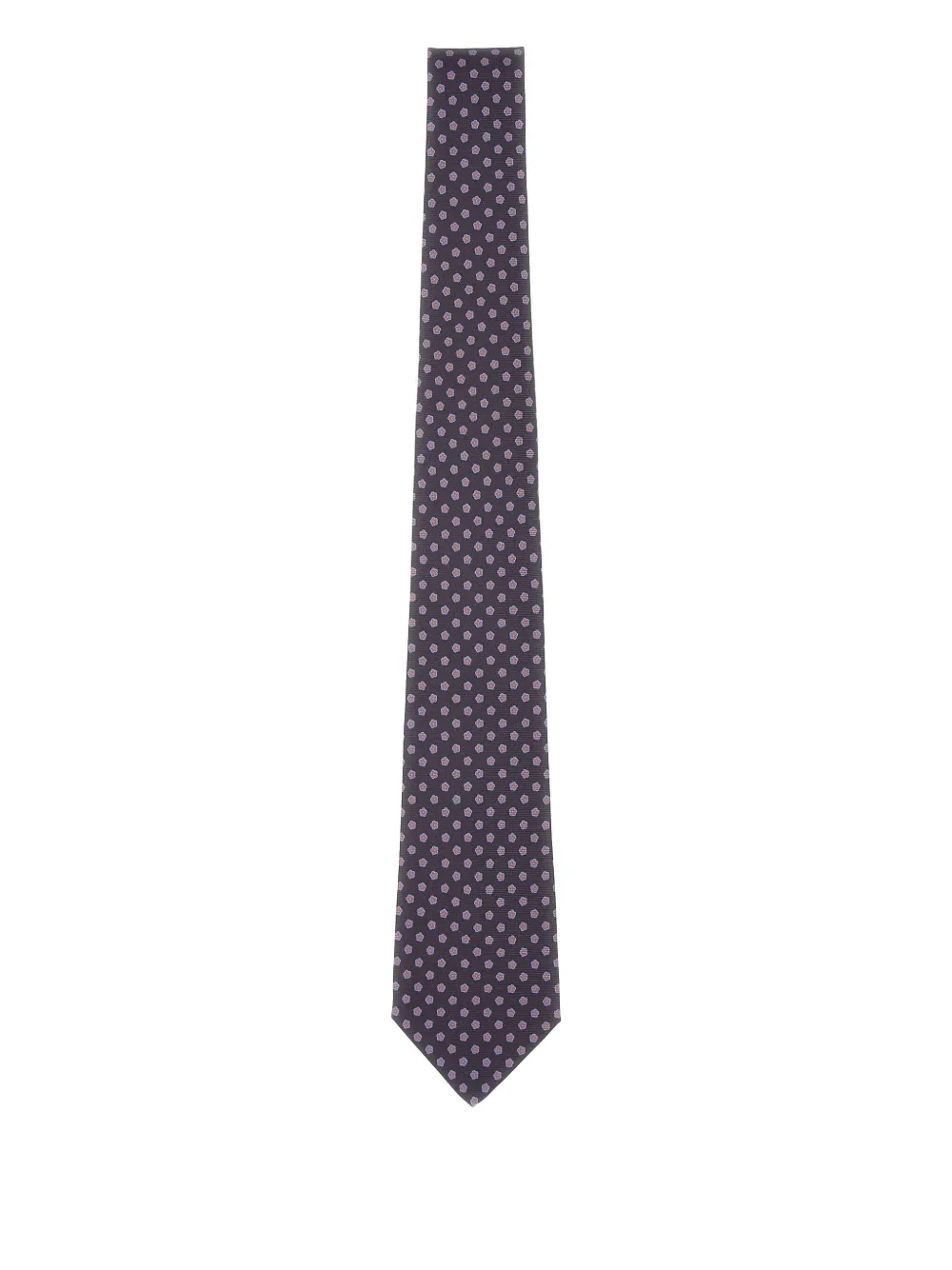 Kiton patterned silk tie | Grey | Image 1