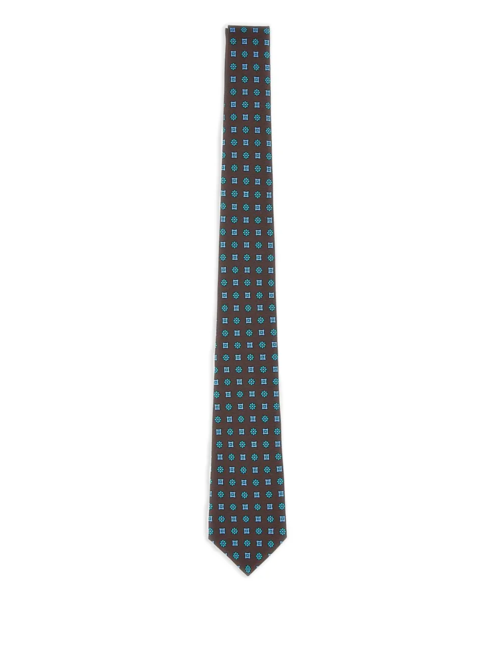 Kiton cravate en soie | marron | Image 1