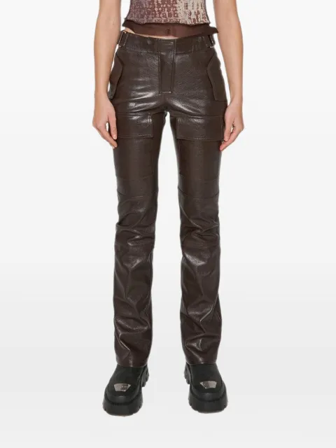 MISBHV pantalones con bolsillos y solapa