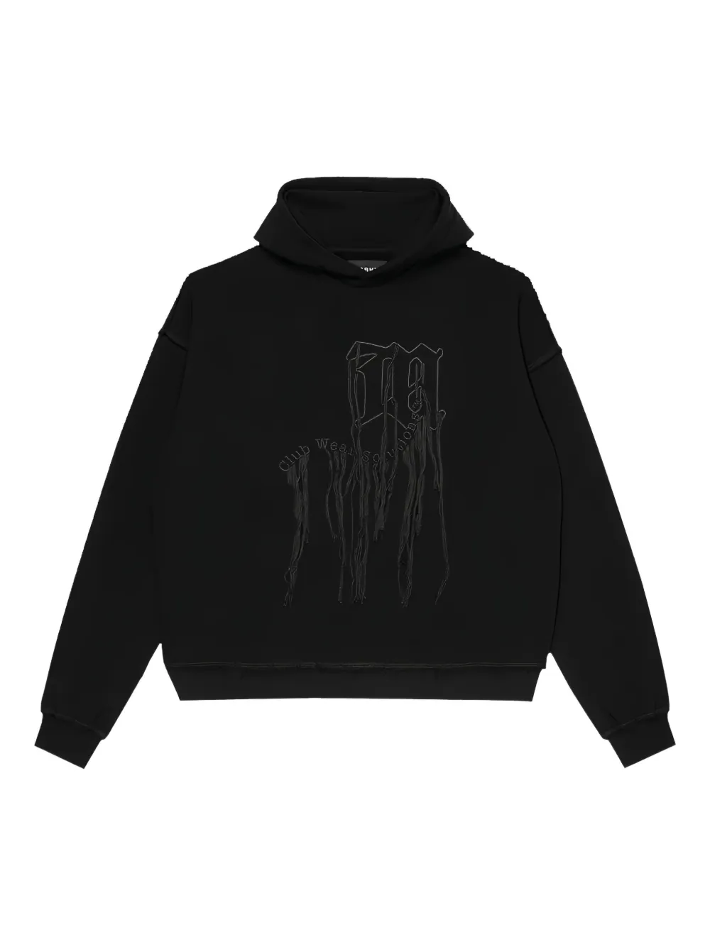 MISBHV embroidery hanging threads hoodie | Black | Image 1