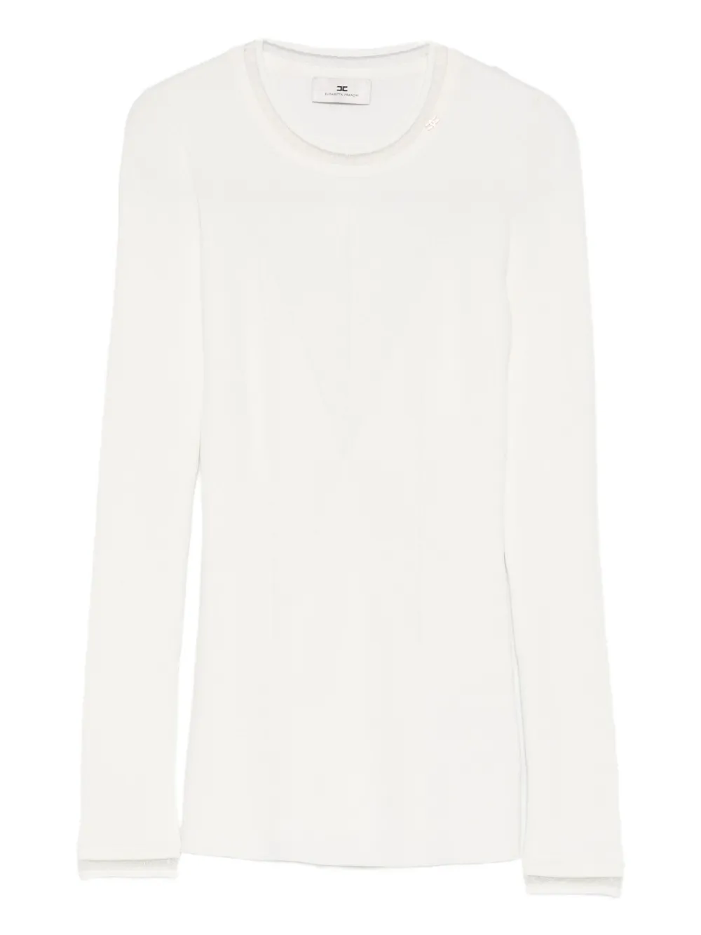 Elisabetta Franchi ribbed top | Neutrals | Image 1