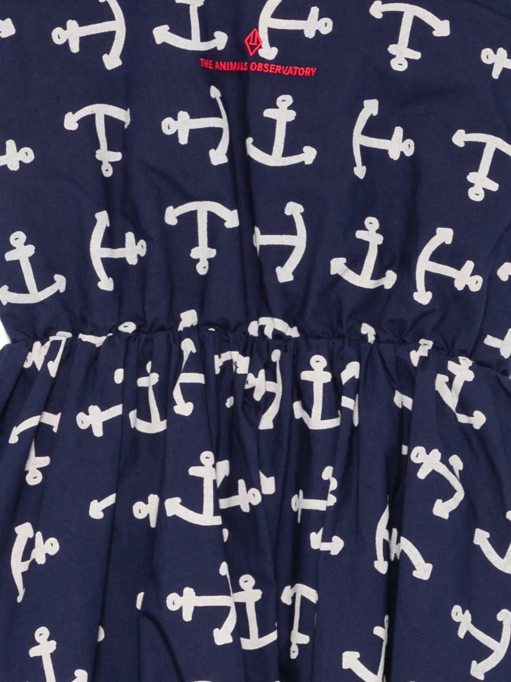  The Animals Observatory Flamingo Anchor-print Dress - Blue 