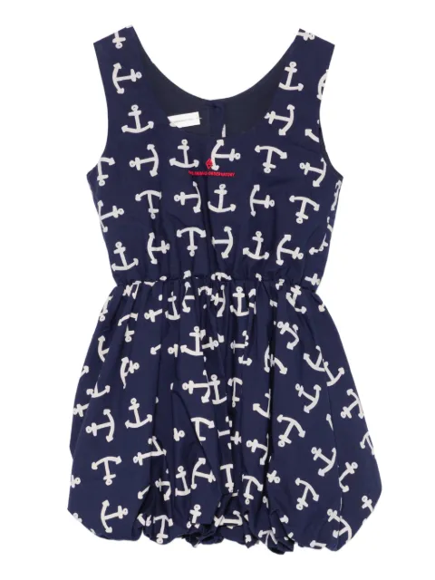 The Animals Observatory Flamingo anchor-print dress