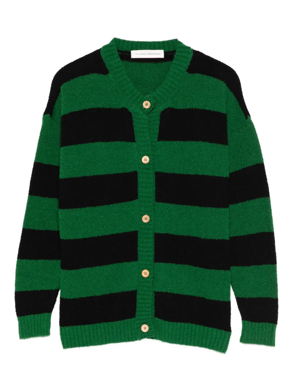 The Animals Observatory Cardigan a righe - Verde
