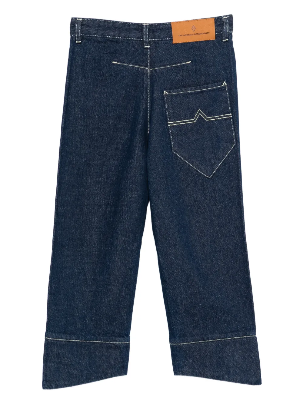  The Animals Observatory Loon Contrast-stitch Jeans - Blue 