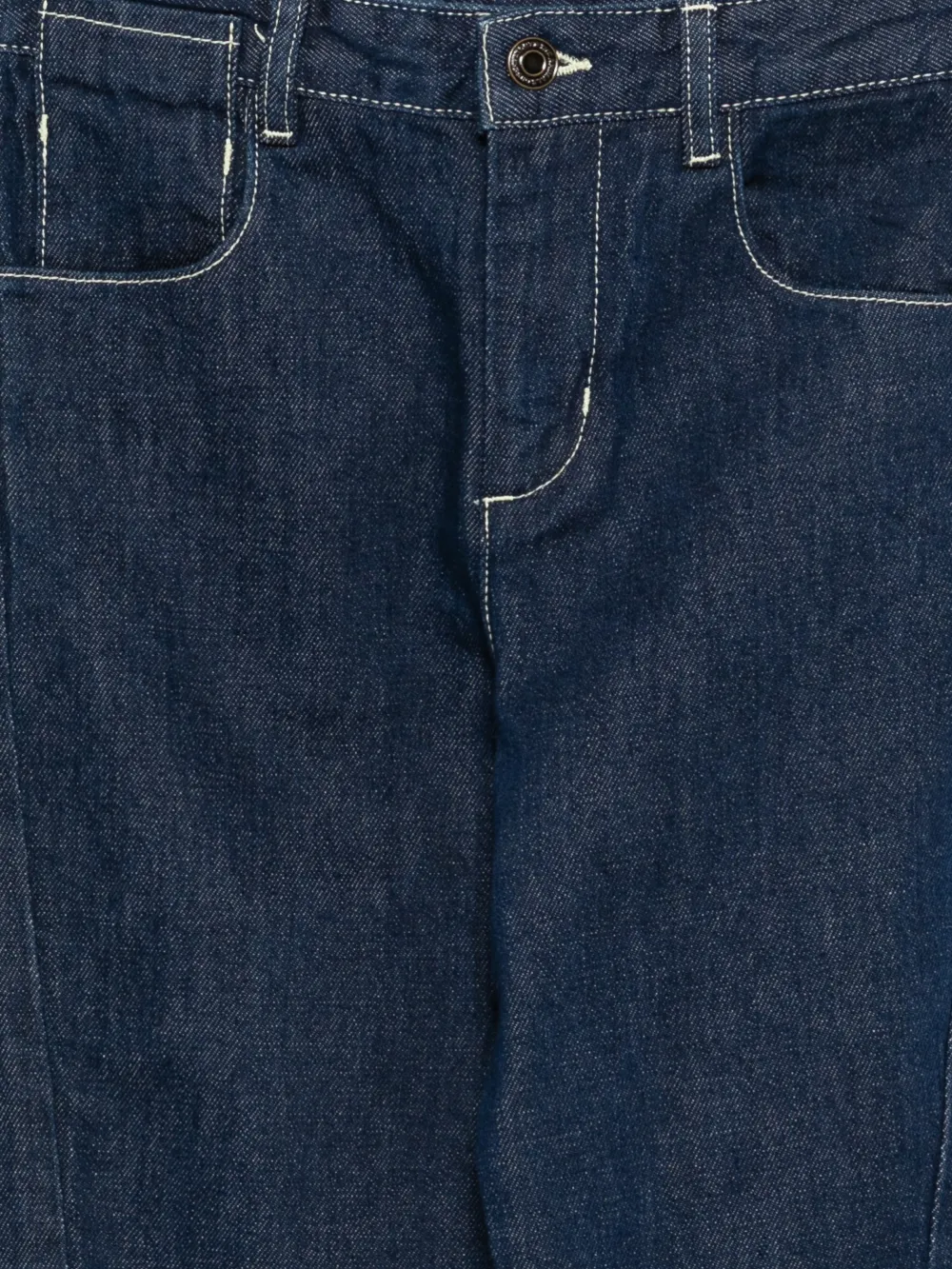  The Animals Observatory Loon Contrast-stitch Jeans - Blue 