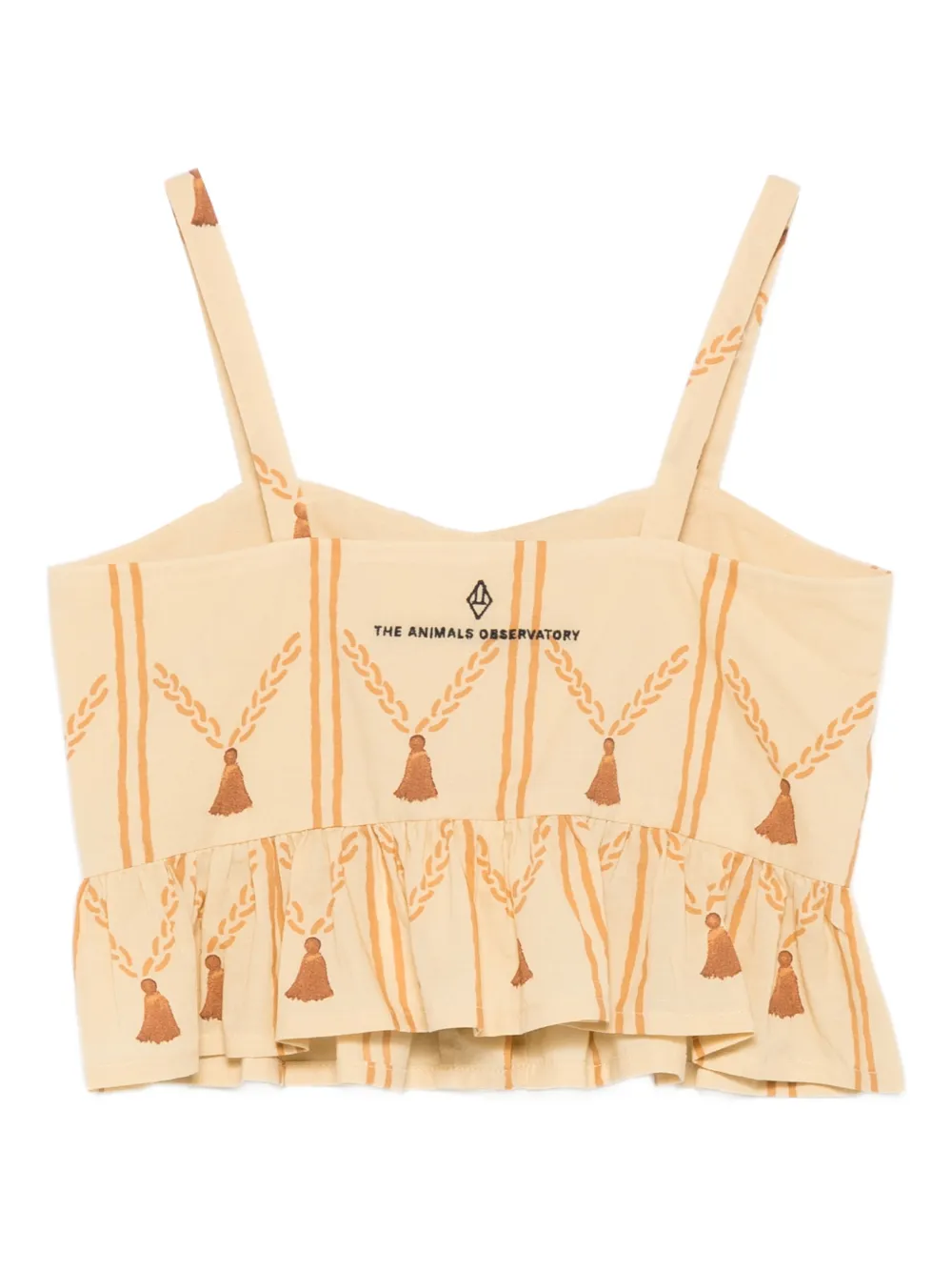  The Animals Observatory Printed Sleeveless Blouse - Neutrals 