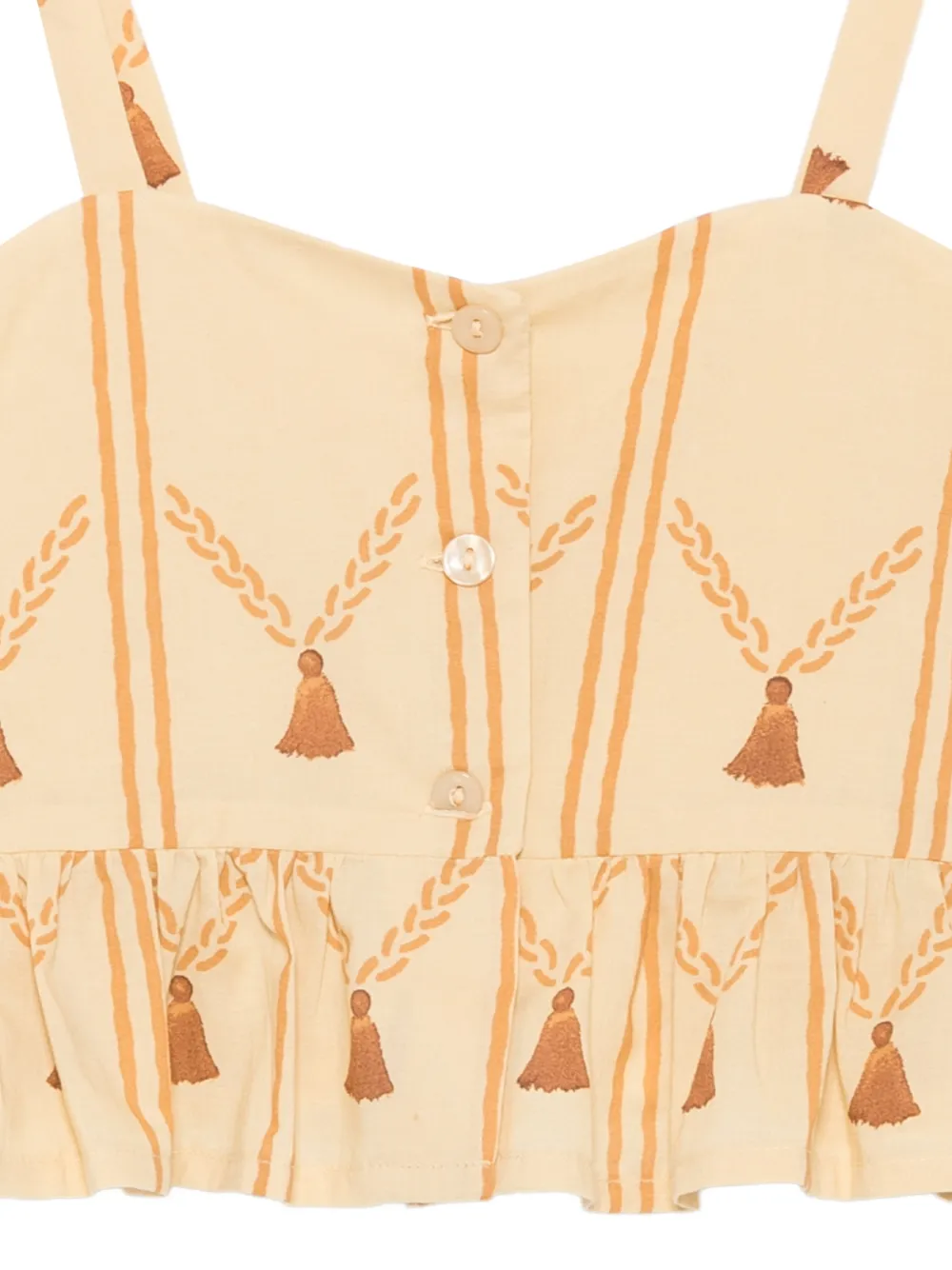  The Animals Observatory Printed Sleeveless Blouse - Neutrals 