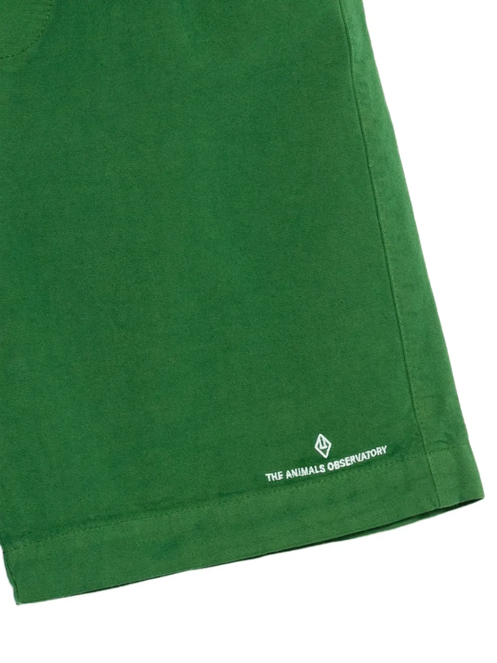 The Animals Observatory Monkey shorts met geborduurd logo Groen