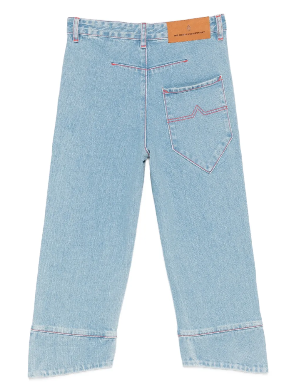  The Animals Observatory Loon Contrast-stitch Jeans - Blue 