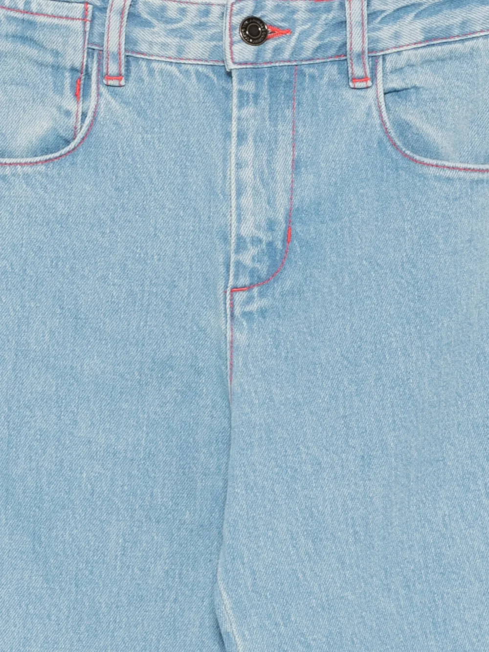  The Animals Observatory Loon Contrast-stitch Jeans - Blue 