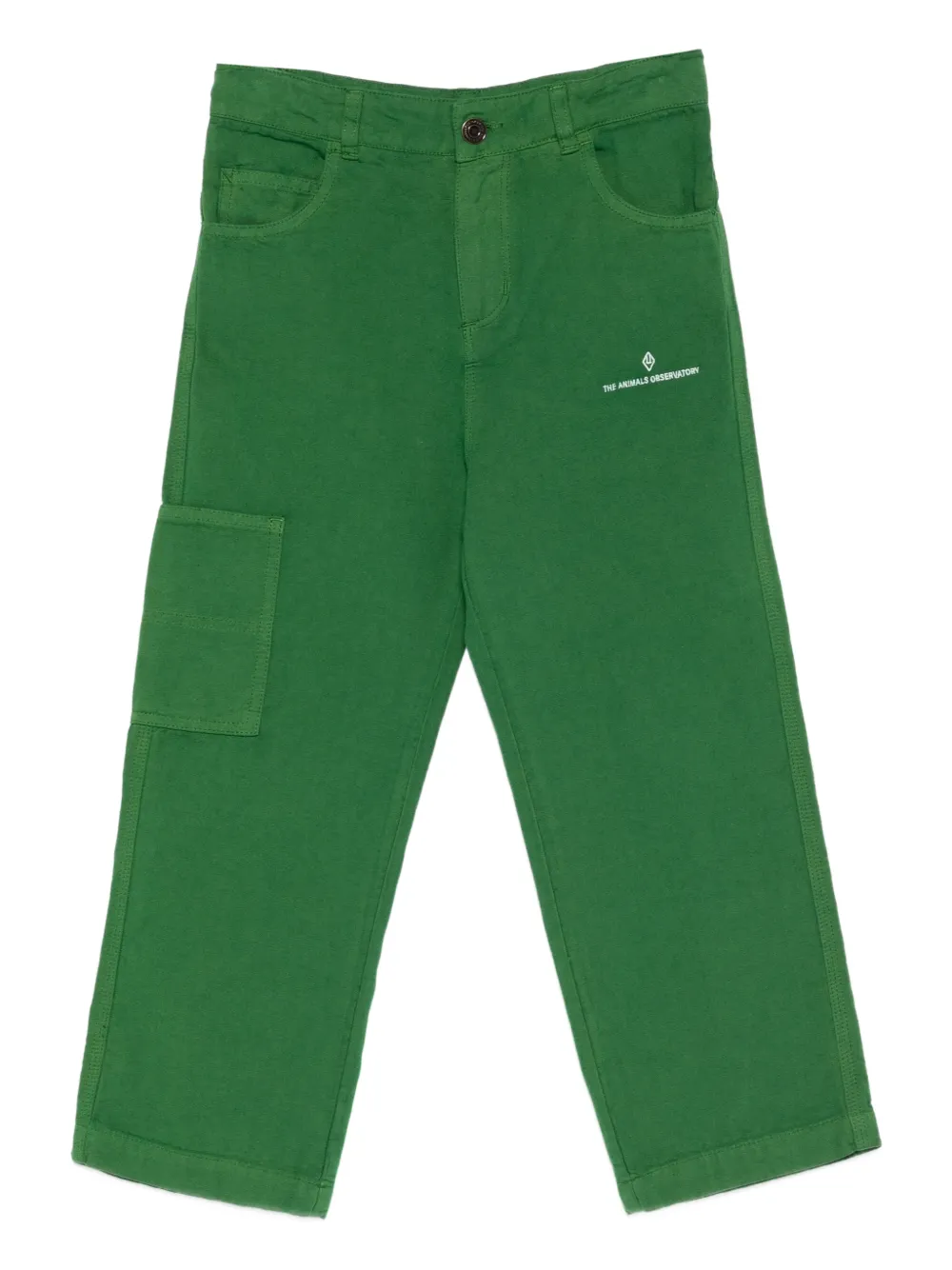 The Animals Observatory Pantaloni Condor con ricamo - Verde