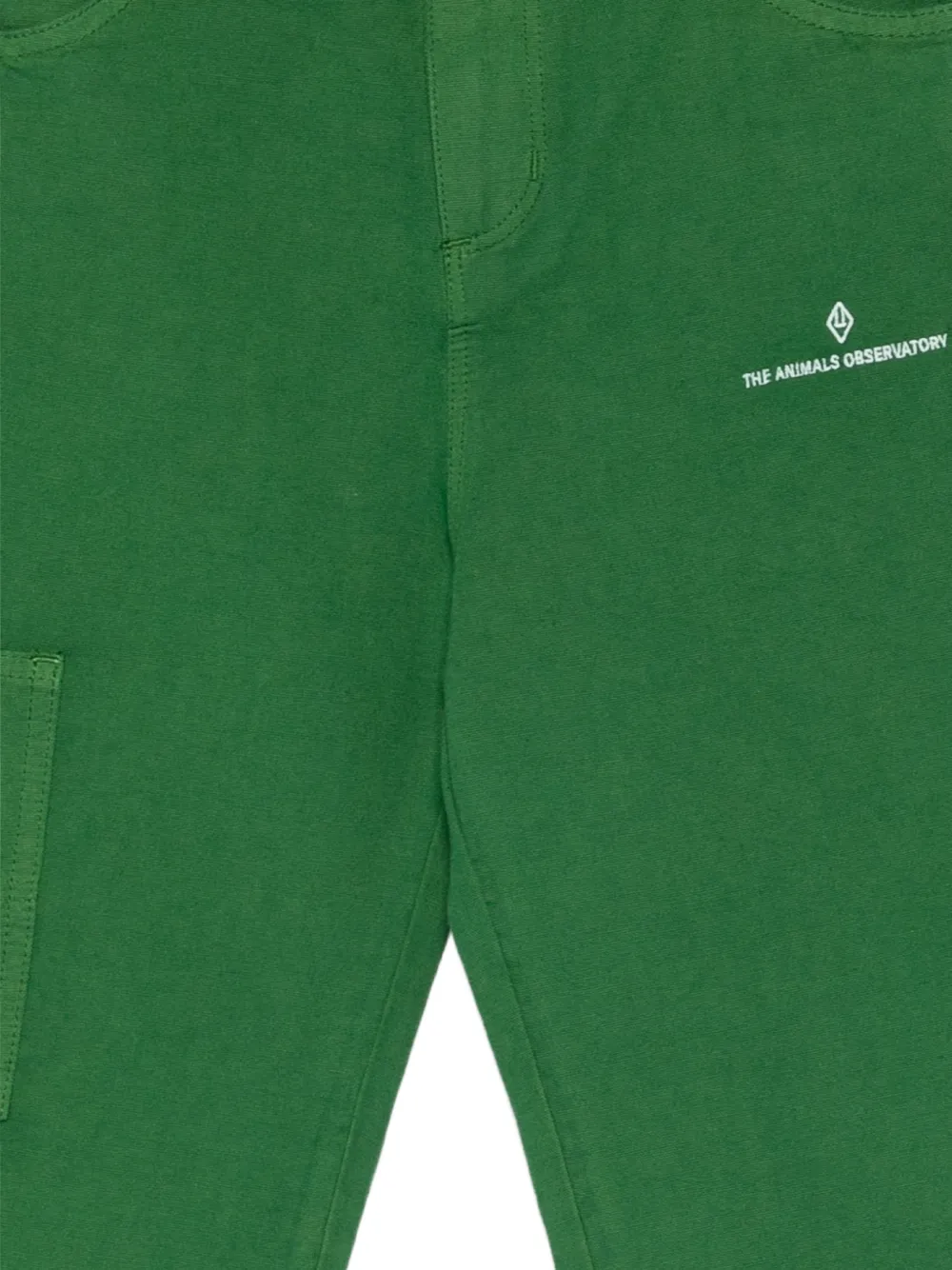  The Animals Observatory Condor Embroidered-logo Trousers - Green 