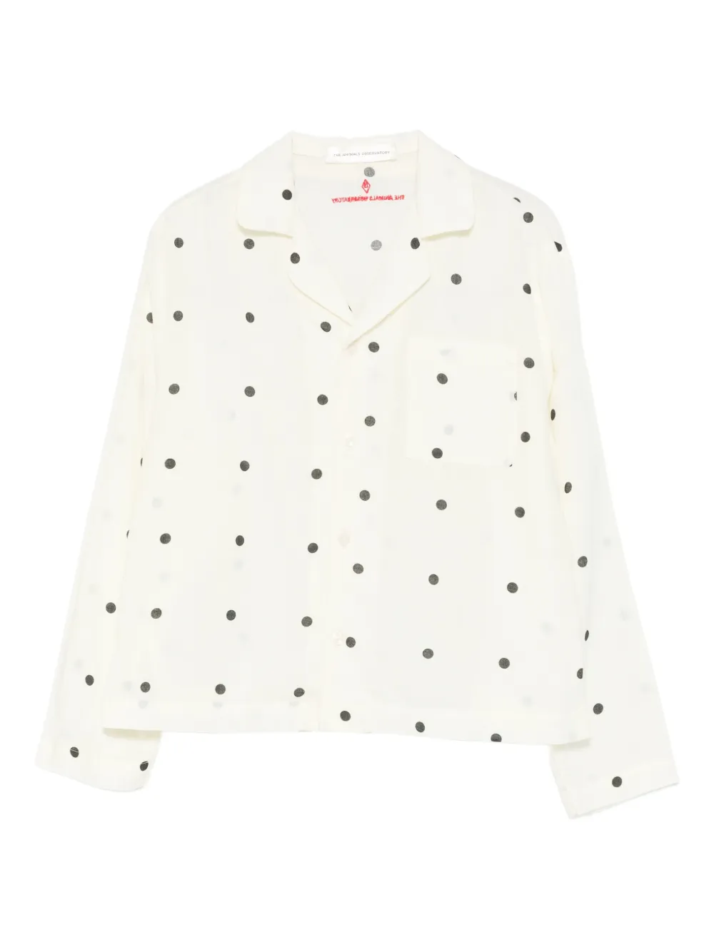 The Animals Observatory Camicia Wolf a pois - Toni neutri