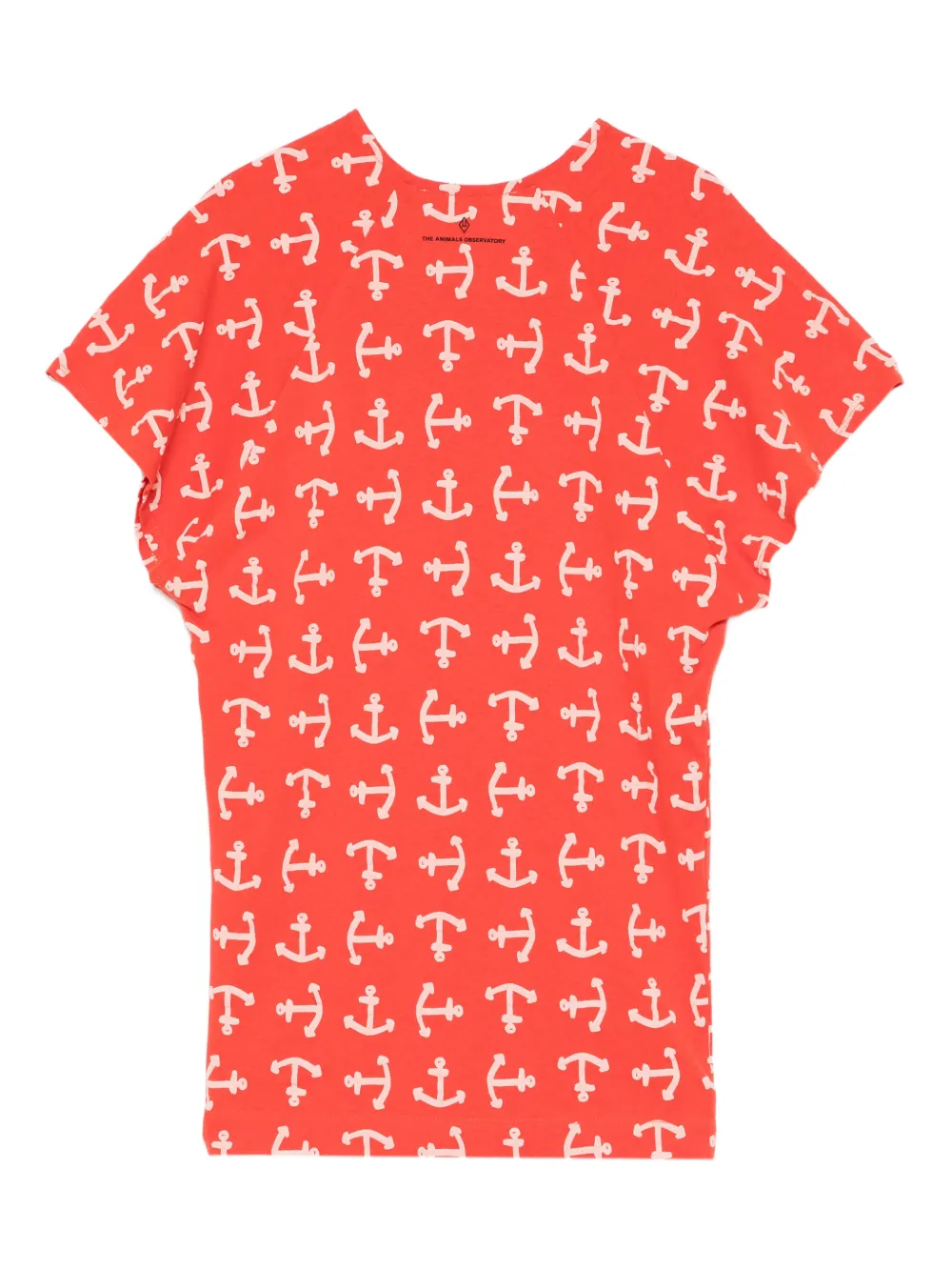 The Animals Observatory Walrus Anchor-print Dress - Red 