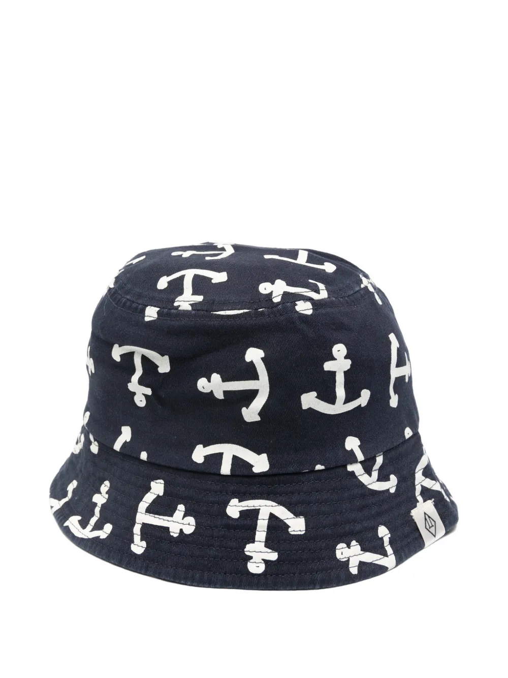 The Animals Observatory Tuna Fischerhut mit Anker-Print - Blau