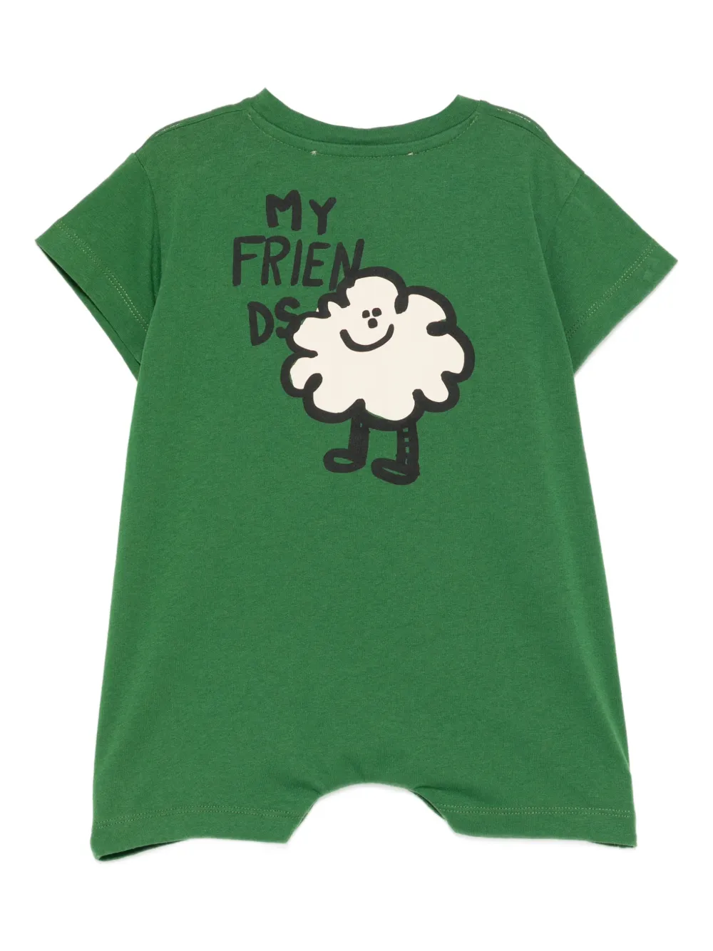  The Animals Observatory Button Rompers - Green 