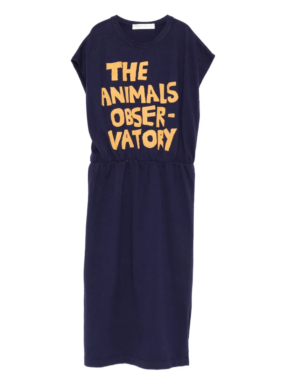 The Animals Observatory Kleid mit Text-Print - Blau