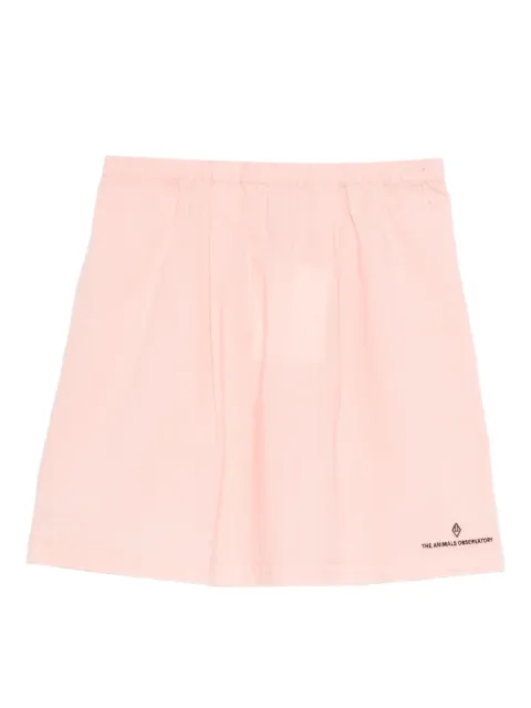The Animals Observatory Swan logo-embroidery skirt
