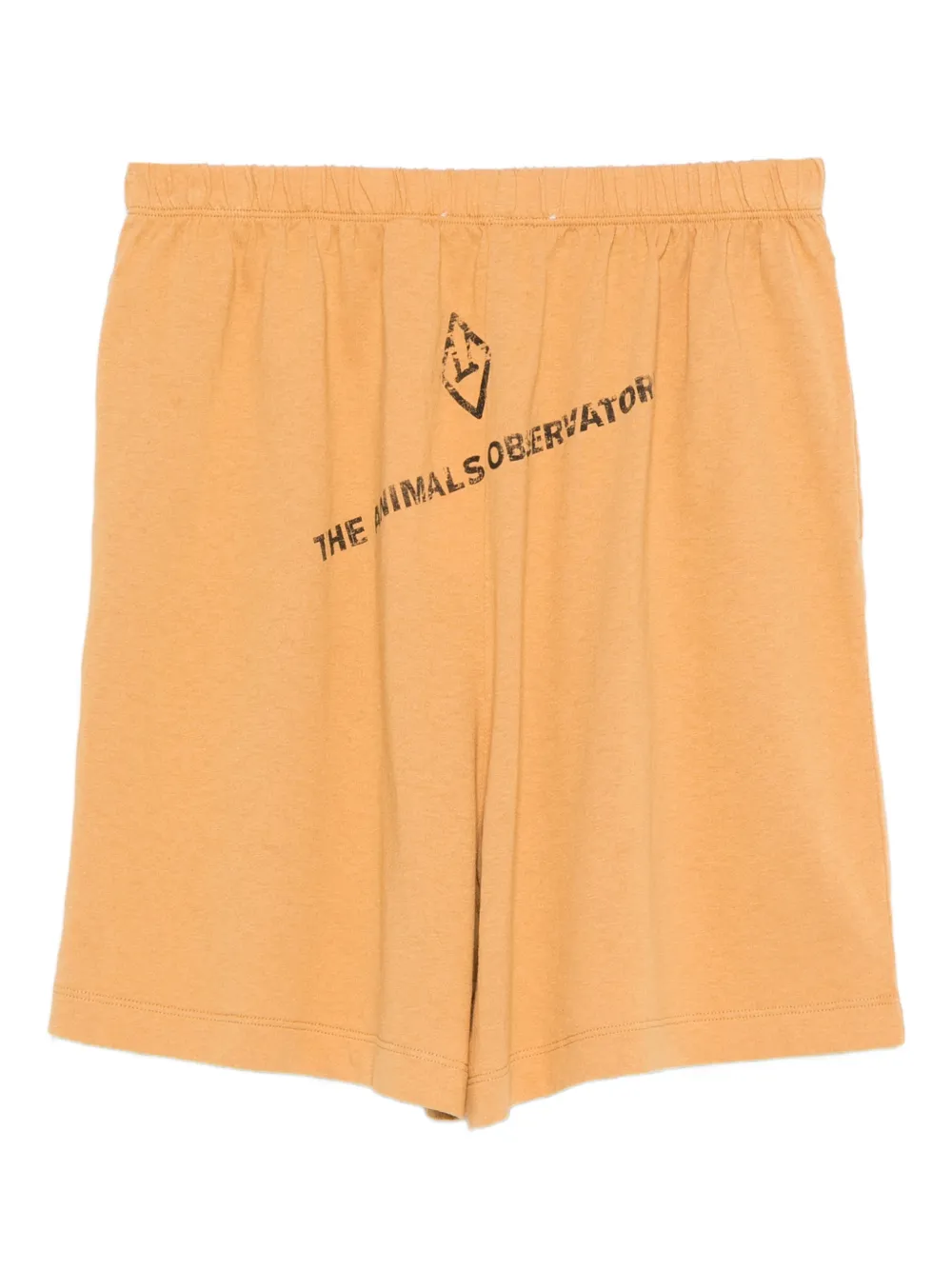 The Animals Observatory Shorts met grafische print Beige
