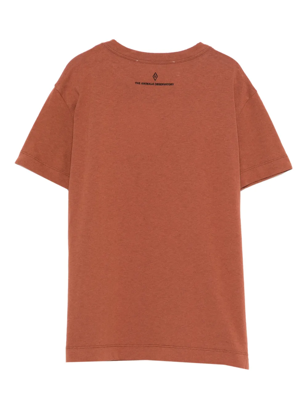 The Animals Observatory Rooster T-shirt met print Bruin