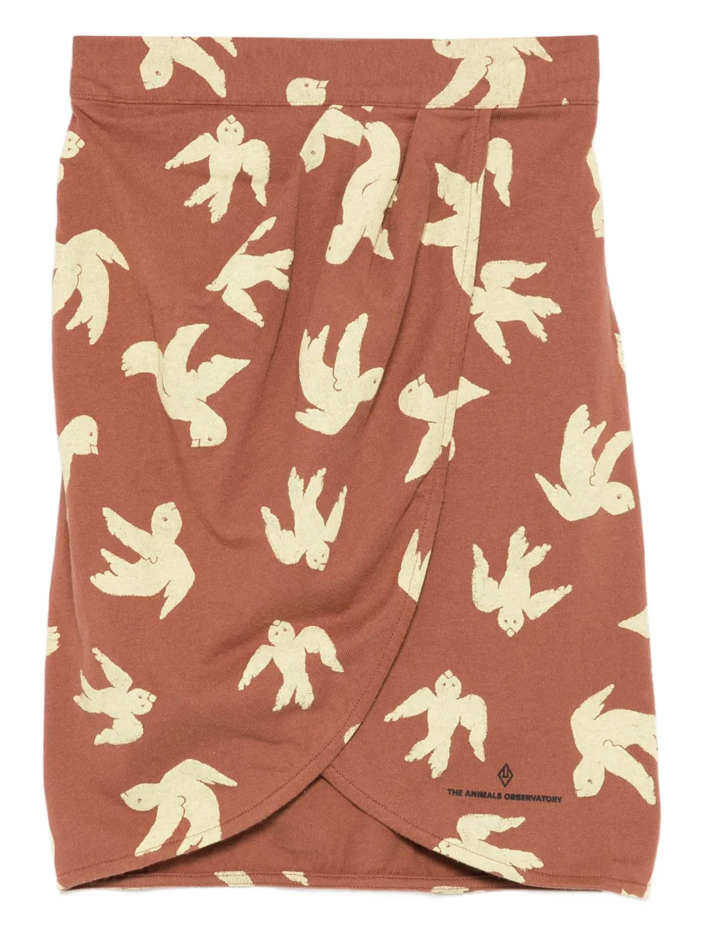 The Animals Observatory Gonna a portafoglio con stampa - Marrone