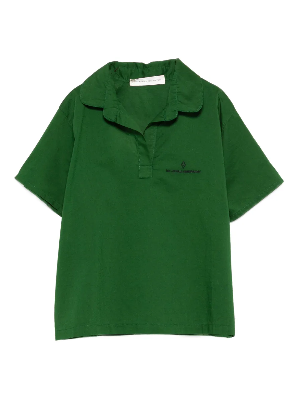 The Animals Observatory Cuckoo collared short-sleeve top - Green