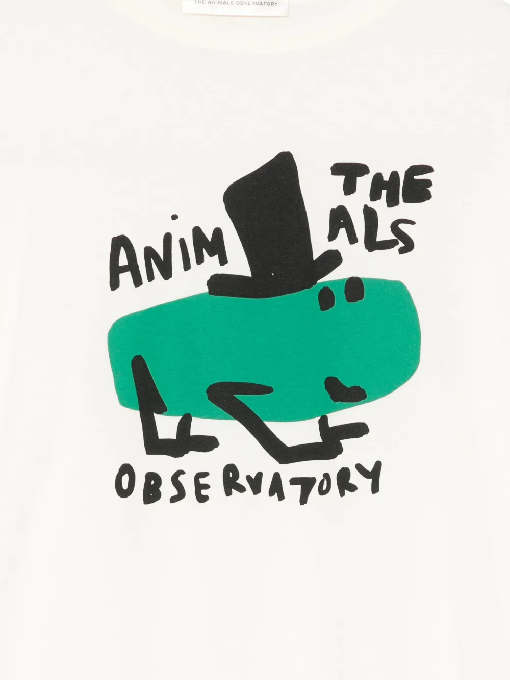 The Animals Observatory Collie T-shirt met print Beige