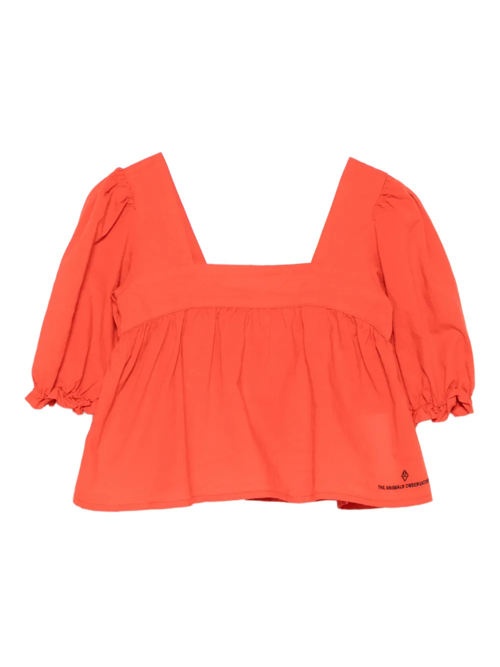 The Animals Observatory Blusa Mandril con scollo quadrato - Rosso